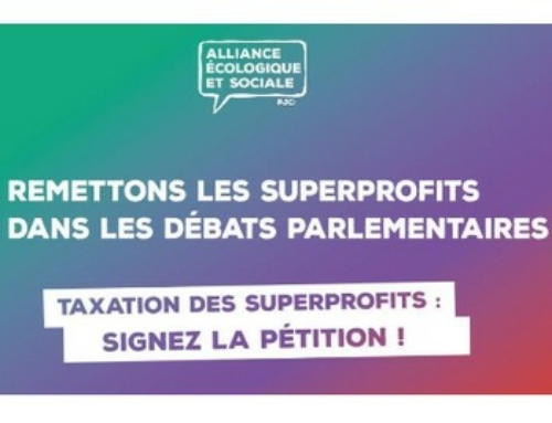 Signez la pétition pour obtenir un vrai débat au Parlement sur la taxation des superprofits