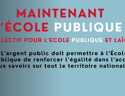 Maintenant l’école publique