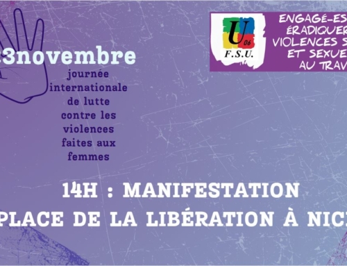 Partout en France le 23 novembre manifestons contre les violences faites aux femmes !