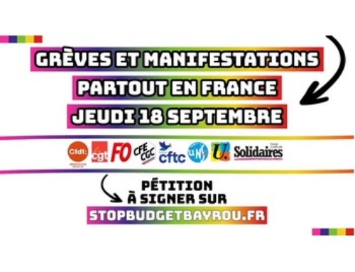 En grève et mobilisé·es : Rendez-vous le 18 septembre, 10h gare de Nice